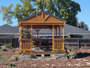 Old Hickory Cabana outdoor pavilion, durable backyard shade structure for patios, entertaining, and relaxing outdoor living